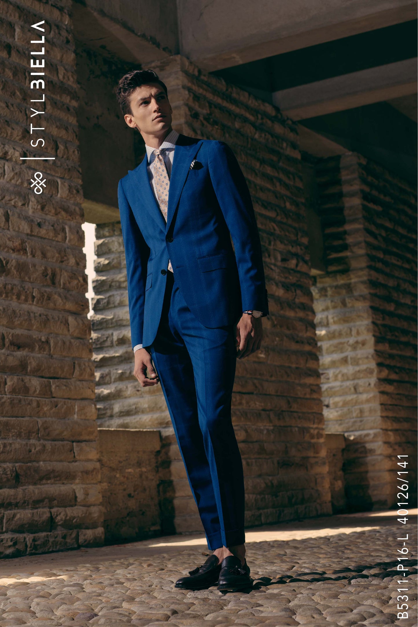 *STYLBIELLA* Luxury Navy Blue Custom Suit