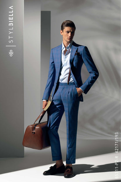 *STYLBIELLA* Luxury Light Blue Custom Suit