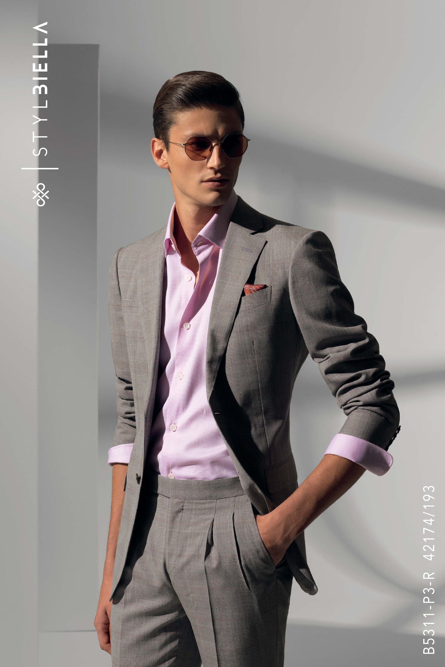 *STYLBIELLA* Luxury Grey Custom Suit