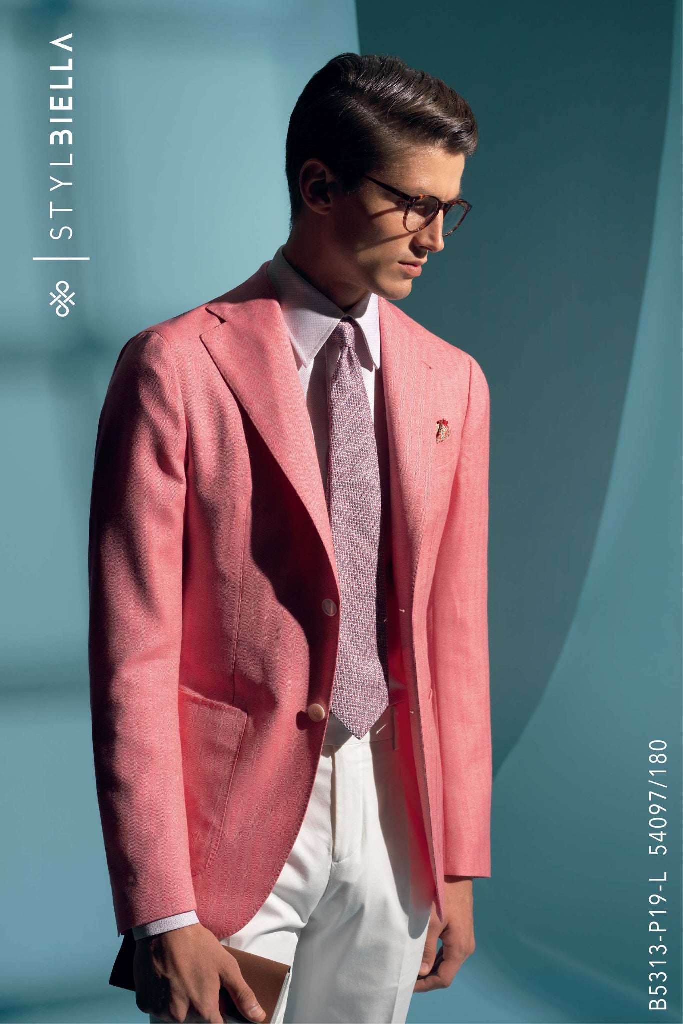 Pink blazer 2024 white buttons